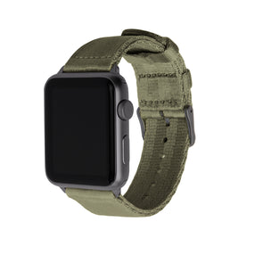 Apple Watch Seat Belt Nylon - Olive/Gray, ARC-AWSB-OLVG42, ARC-AWSB-OLVG38