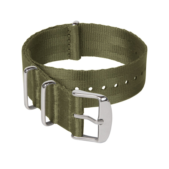 Seat Belt NATO - Olive, Stainless Hardware, ARC-SBNATO-OLV22, ARC-SBNATO-OLV20, ARC-SBNATO-OLV18