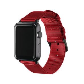 Apple Watch Nylon - Red/Black, ARC-AWNYL-REDB42, ARC-AWNYL-REDB38