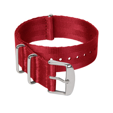 Seat Belt NATO - Red, Stainless Hardware, ARC-SBNATO-RED22, ARC-SBNATO-RED20, ARC-SBNATO-RED18
