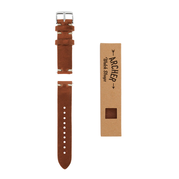 Quick Release Horween Leather - English Tan/Natural, ARC-QRL2-TANNAT22, ARC-QRL2-TANNAT20, ARC-QRL2-TANNAT18