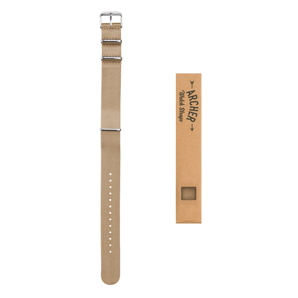 Seat Belt NATO - Khaki, Stainless Hardware, ARC-SBNATO-KHK22, ARC-SBNATO-KHK20, ARC-SBNATO-KHK18