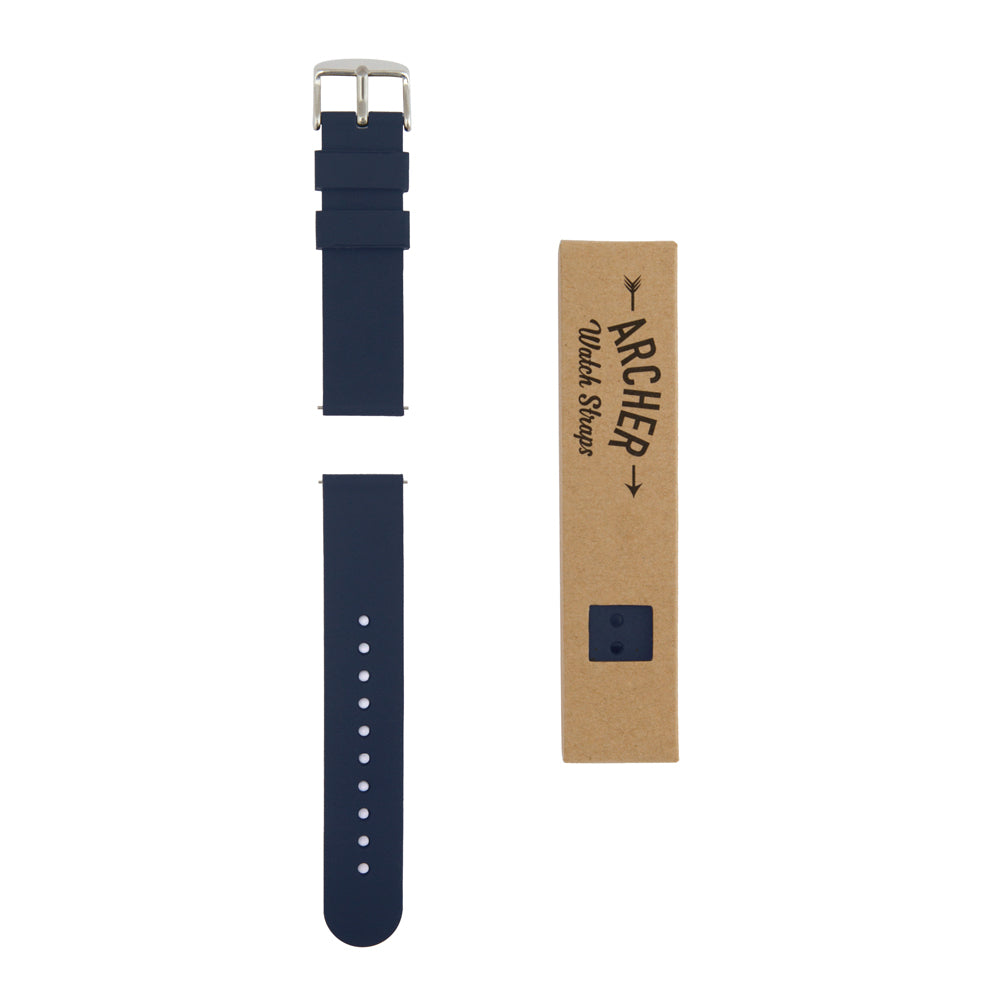 Quick Release Silicone - Midnight Blue – Archer Watch Straps