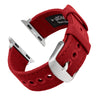 Apple Watch Canvas - Carmine Red/Silver Aluminum, ARC-AWC2-REDS42, ARC-AWC2-REDS38