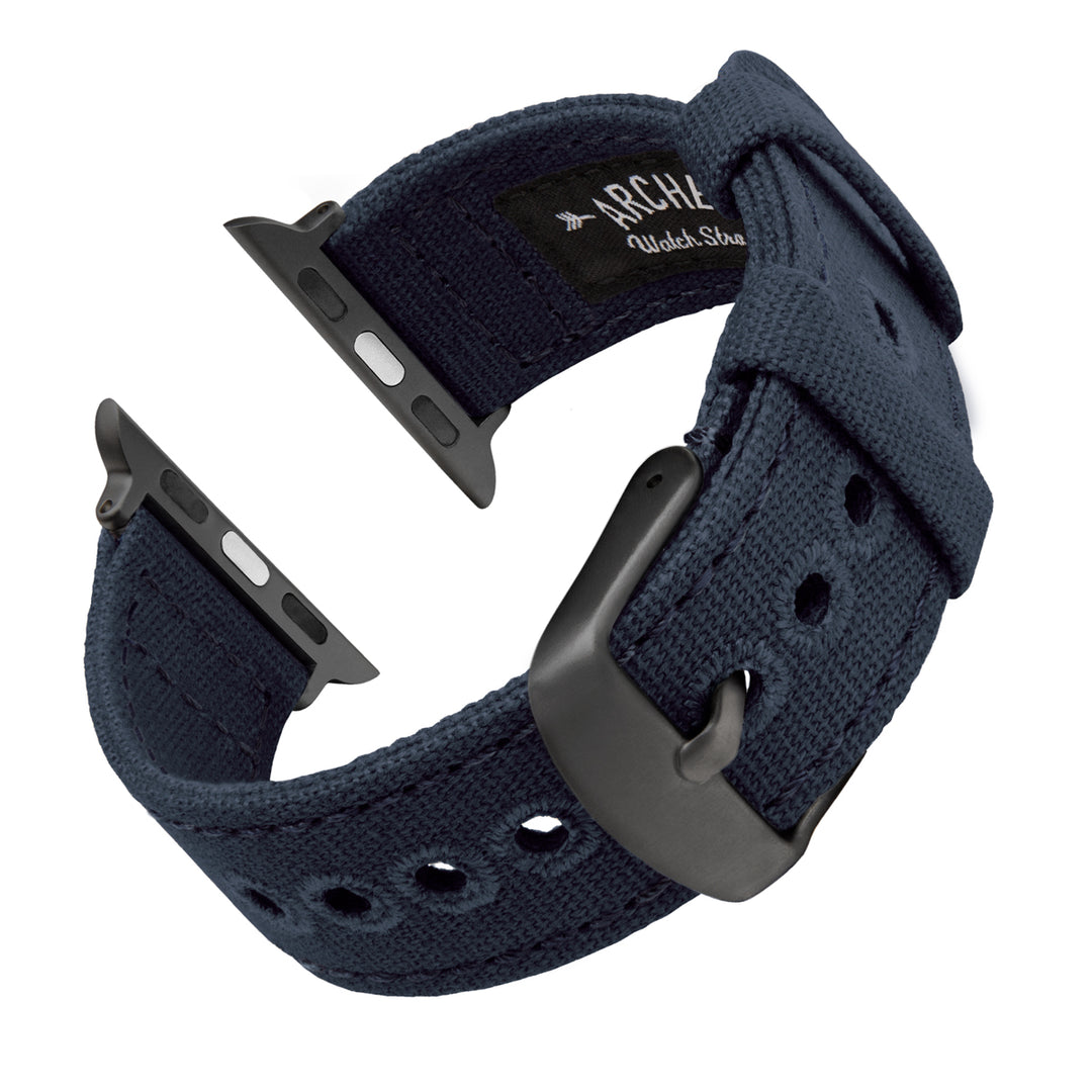 Apple Watch Canvas - Navy Blue/Space Gray, ARC-AWC2-NVYG42, ARC-AWC2-NVYG38