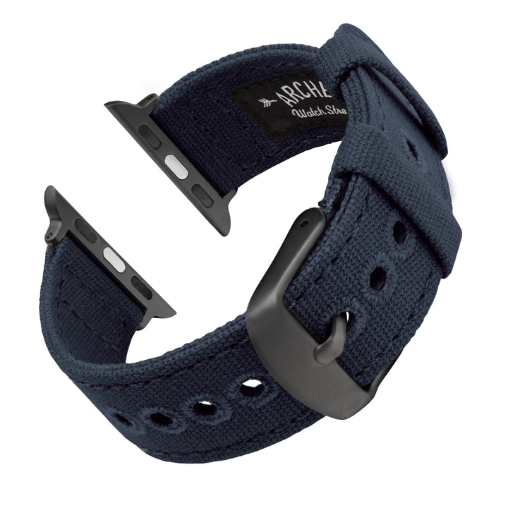 Apple Watch Canvas - Navy Blue/Space Gray, ARC-AWC2-NVYG42, ARC-AWC2-NVYG38