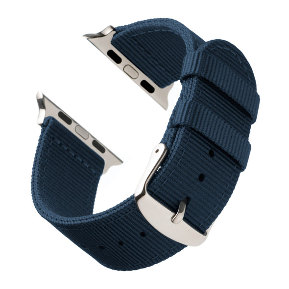 Apple Watch Nylon - Navy/Stainless, ARC-AWNYL-NVYS42, ARC-AWNYL-NVYS38