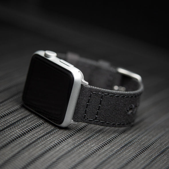 Apple Watch Canvas - Black/Silver Aluminum, ARC-AWC2-BLKS42, ARC-AWC2-BLKS38