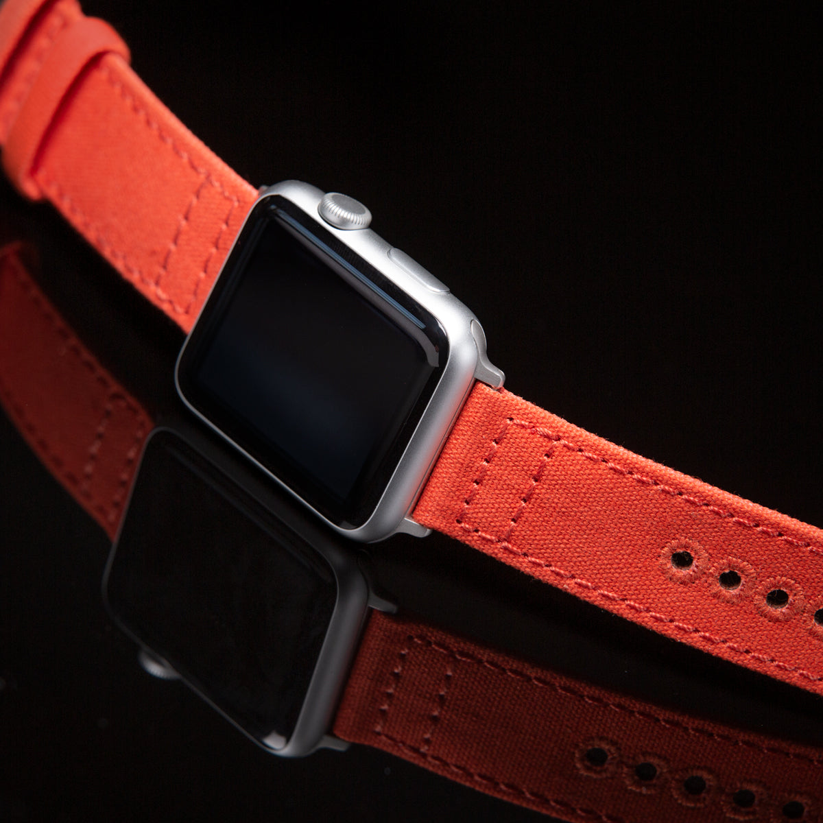 Apple Watch Canvas - Tangelo Orange/Space Gray – Archer Watch Straps